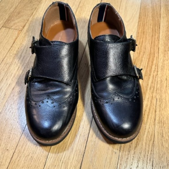 Tommy Hilfiger Women’s Black Leather Dilanee Buckled Oxford Size 9 - Picture 3 of 10